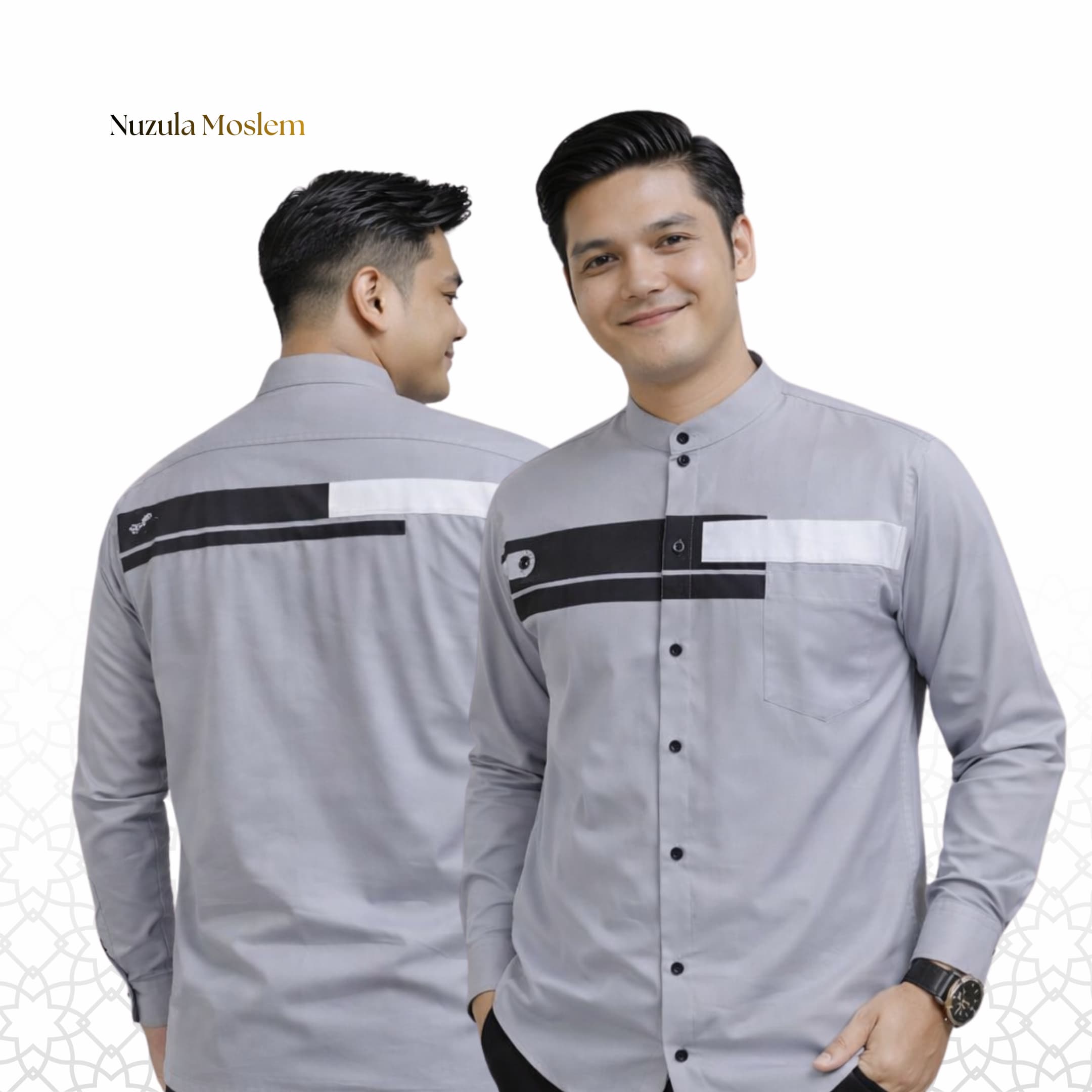 Kemeja Nuzula Grey